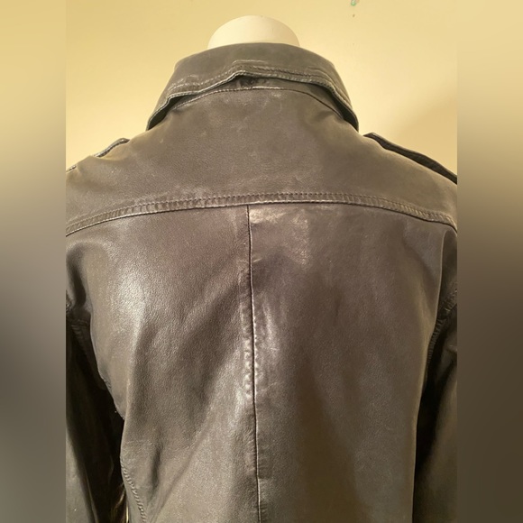 Lamarque Kiyoshi Leather Biker Jacket size L NWT - Picture 11 of 15